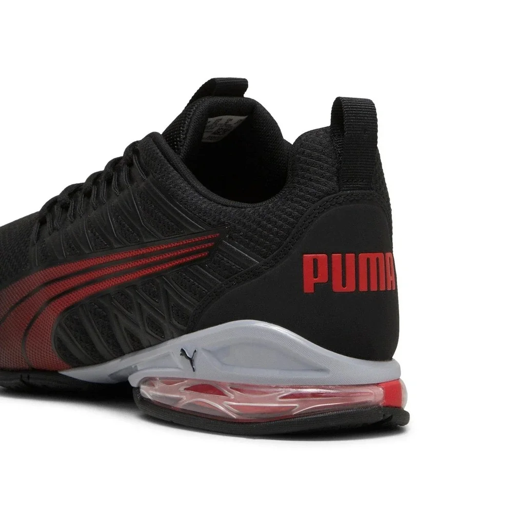 Mens Size 11.5 - Puma Voltaic Evo Black/Red Running Shoes Sneakers 379601-08 NEW